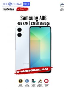 Samsung A06 - 4GB RAM - 128GB Storage - PTA Approved - 12 Months Warranty - Blue - The Original Bro Mobiles - TOB36